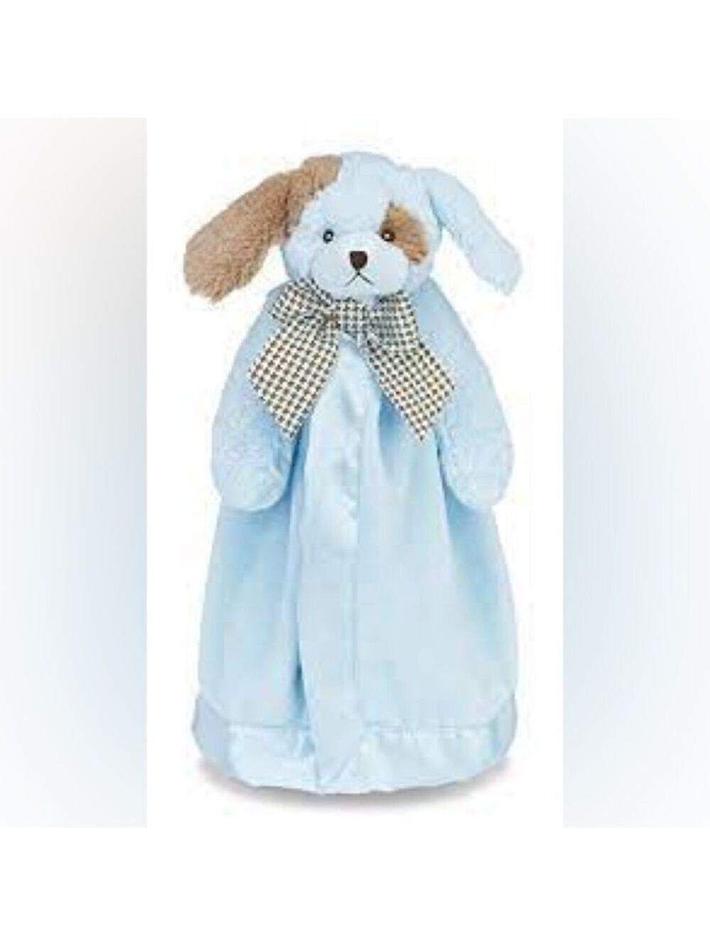 Bearington Baby Collection Waggles Blue Puppy Snuggler Lovey 15″ Tall